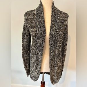 J.Crew Black and White Marled Cardigan